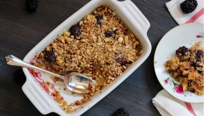 Apple Blackberry Crumble