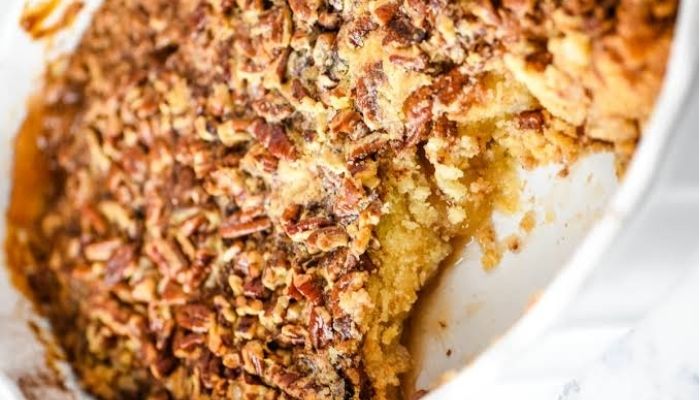 Caramel Apple Pecan Dump Cake
