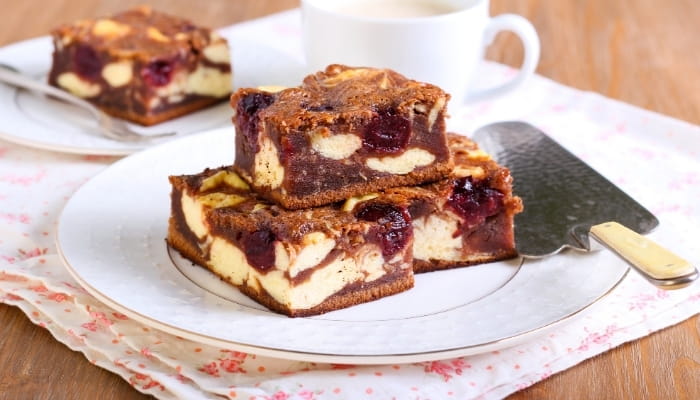 Cherry Cheesecake Brownies