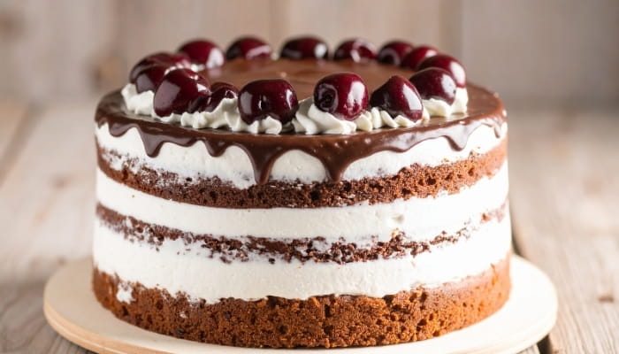 Cherry Chocolate Layer Cake