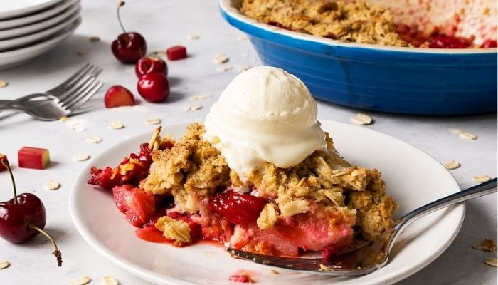 Cherry Strawberry Crisp
