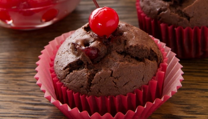 Chocolate Cherry Muffins