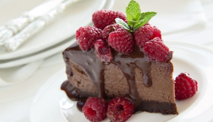 Chocolate Raspberry Cheesecake