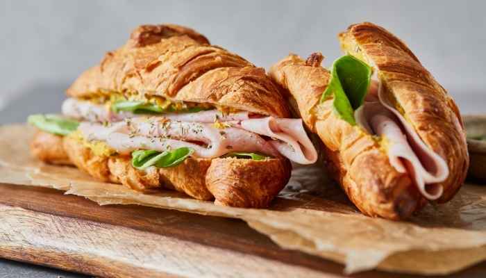 Ham and Swiss Croissant Sandwiches