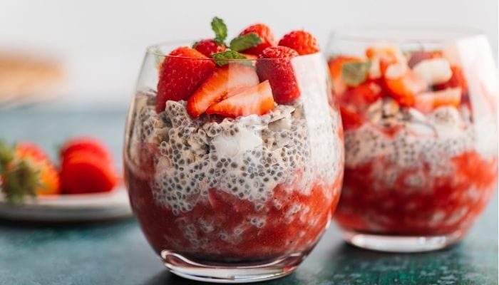 Healthy Strawberry Chia Pudding