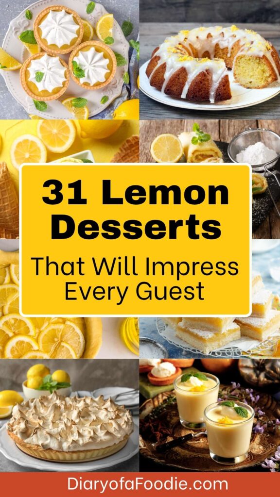 Lemon Desserts That Will Impress Every Guest