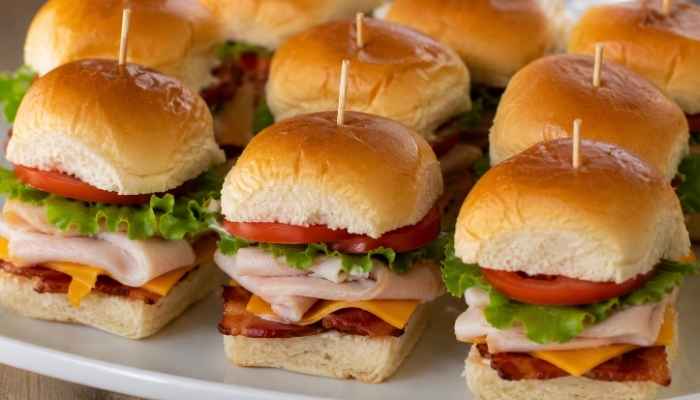 Mini Turkey Club Sandwiches