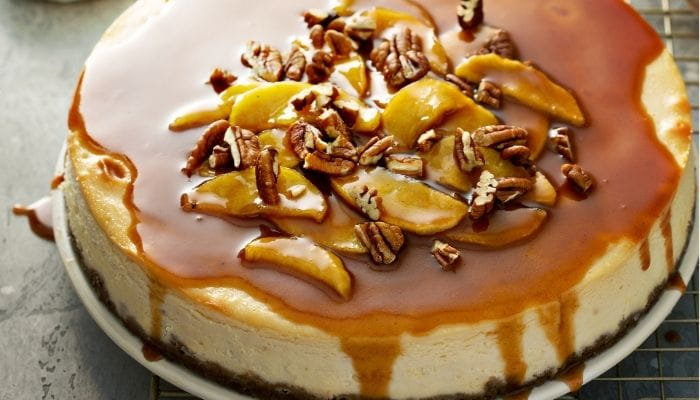 No-Bake Caramel Apple Cheesecake