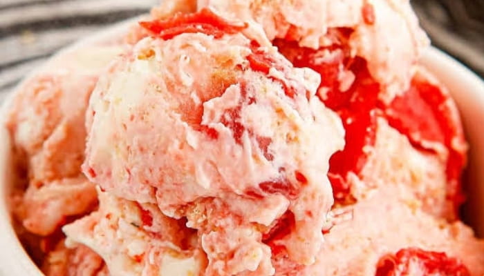 No-Churn Cherry Pie Ice Cream