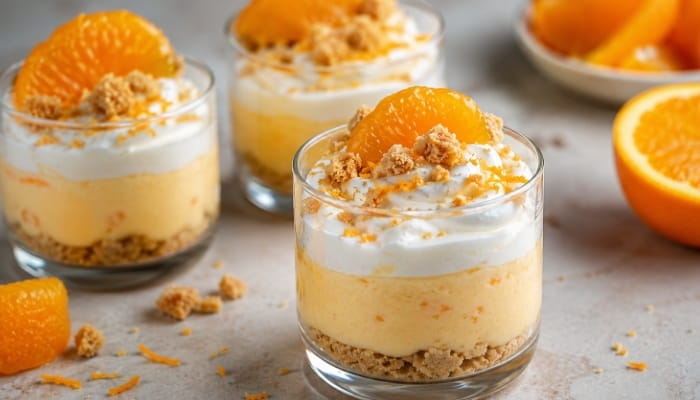 Orange Cream Pudding Cups
