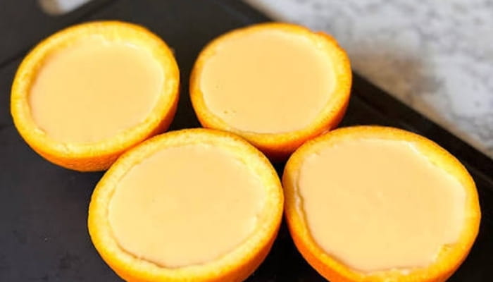 Orange Custard Cups