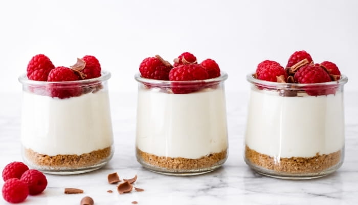 Raspberry Cheesecake Cups