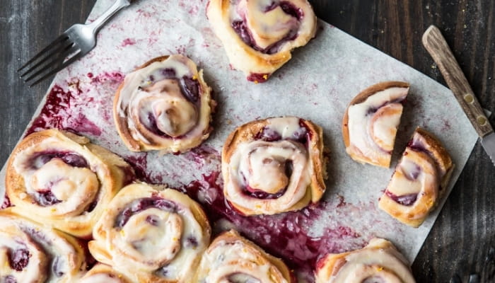 Raspberry Swirl Sweet Rolls