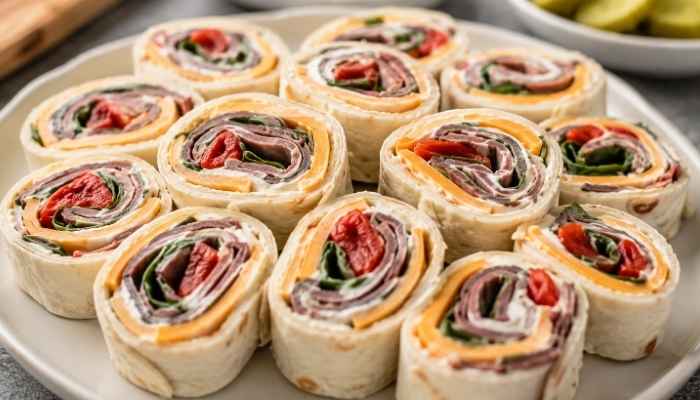 Roast Beef and Cheddar Roll Ups