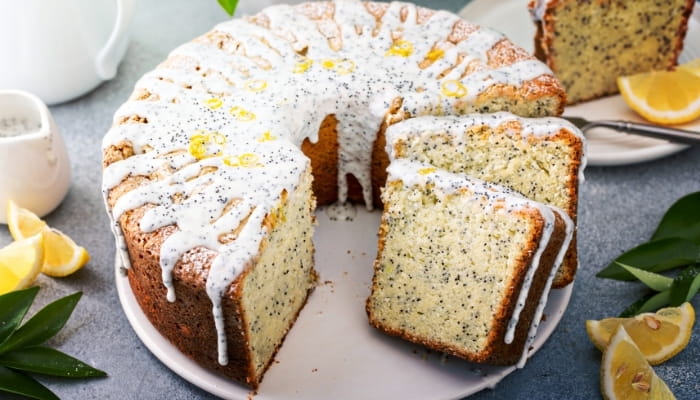 Sourdough Lemon Poppy Seed Bundt Cake