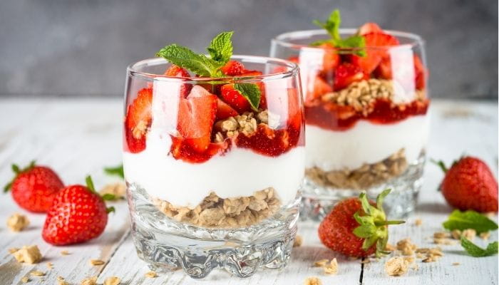  Strawberry-Chocolate Greek Yogurt Parfait