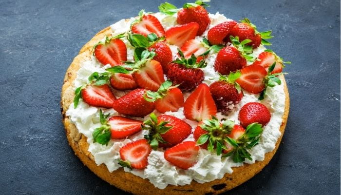 Strawberry Tahini Cake