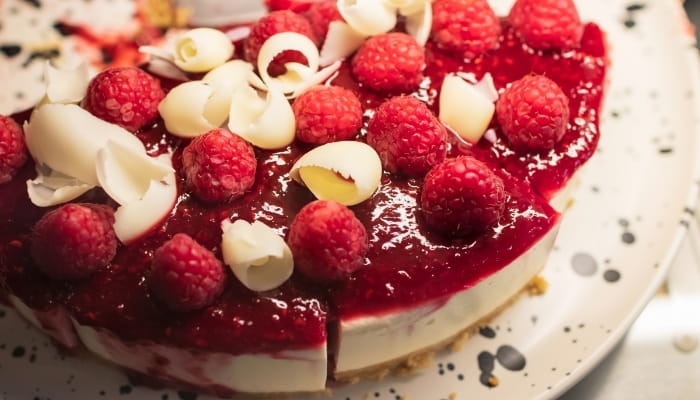 White Chocolate Raspberry Cheesecake
