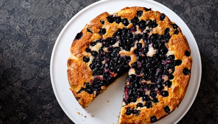 Blueberry Cornmeal Cake