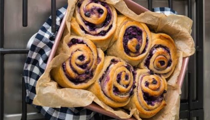 Blueberry Cream Cheese Sweet Rolls