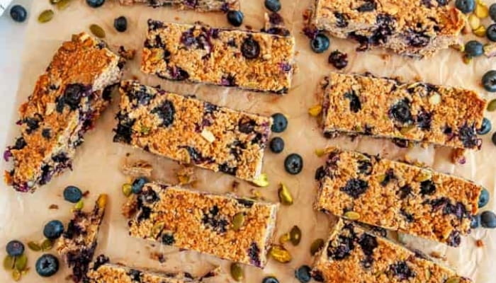 Blueberry Pistachio Bars