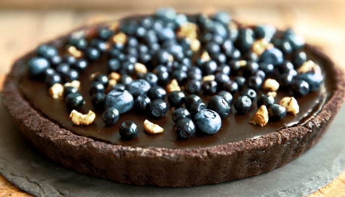 Chocolate Blueberry Tart