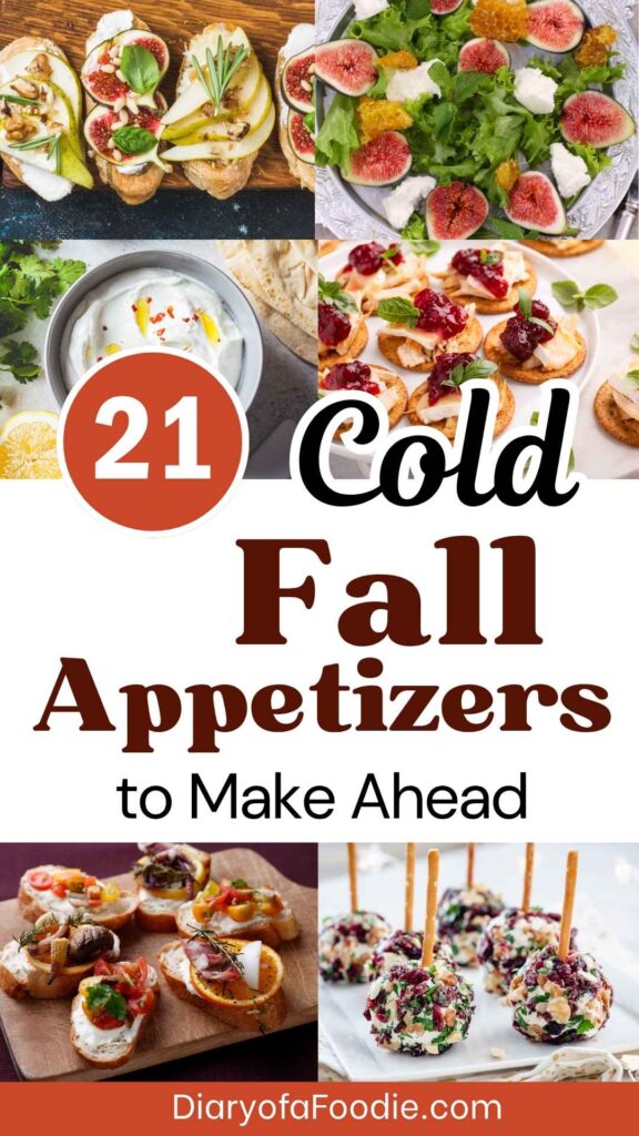 Cold Fall Appetizers to Make Ahead