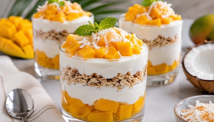 Mango Coconut Parfaits