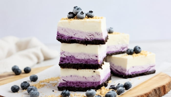 No-Bake Blueberry Cheesecake Bites