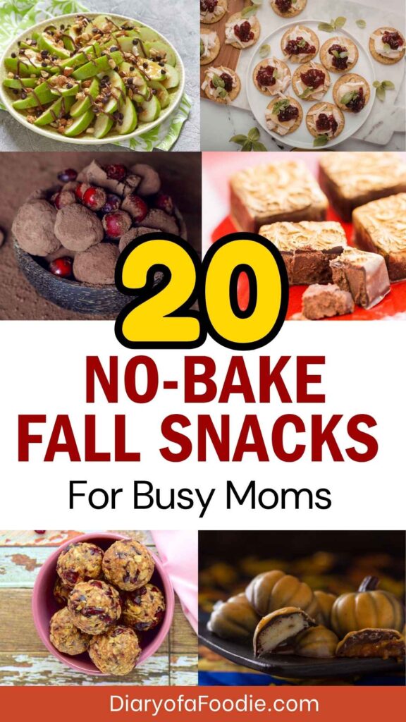 No-Bake Fall Snacks For Busy Moms
