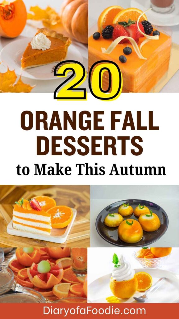 Orange Fall Desserts
