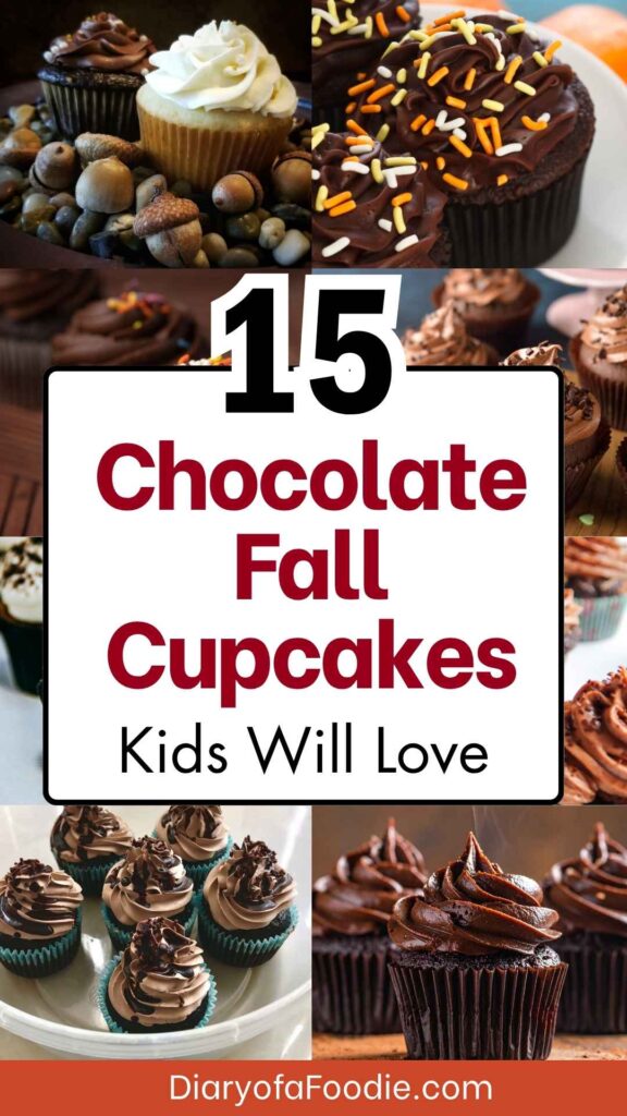 Chocolate Fall Cupcakes Kids Will Love