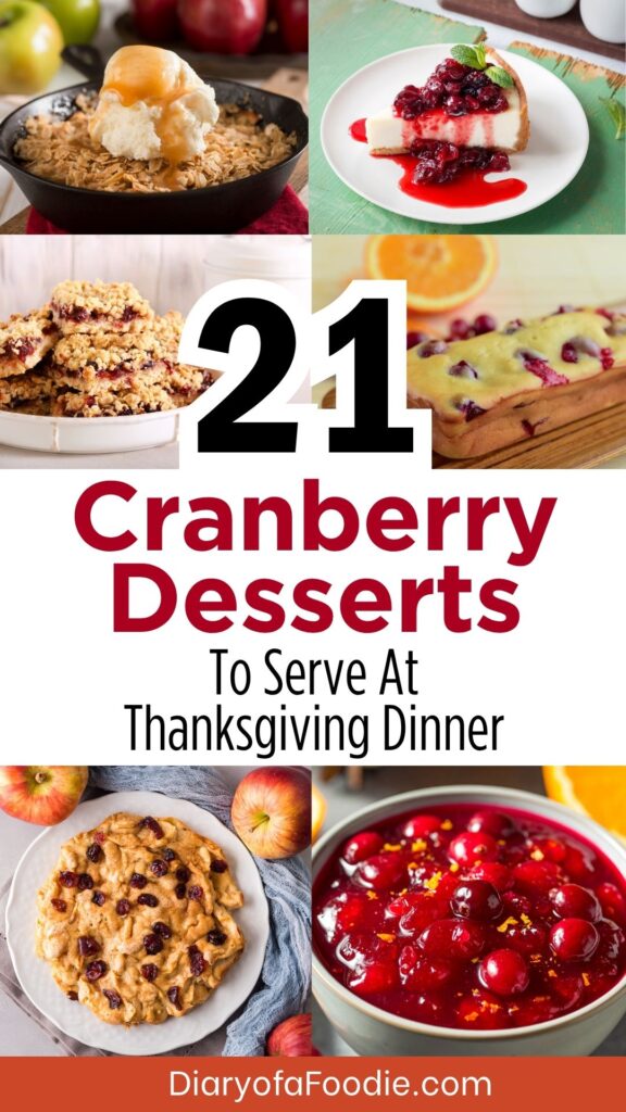 Cranberry Desserts To Serve At Thanksgiving Dinner