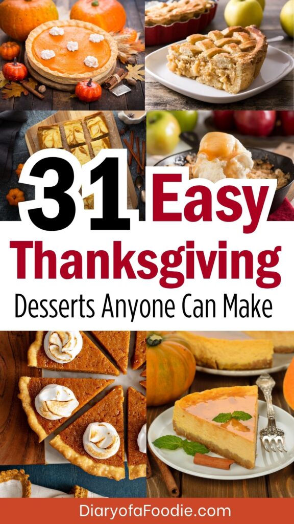 Easy Thanksgiving Desserts Anyone Can Make