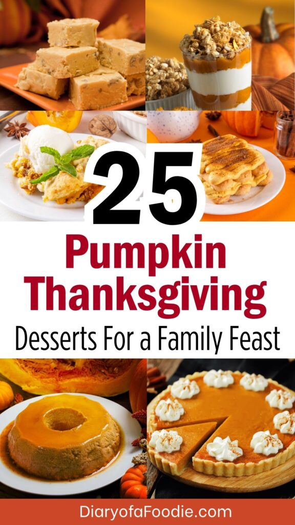 Pumpkin Thanksgiving Desserts For a Family Feast